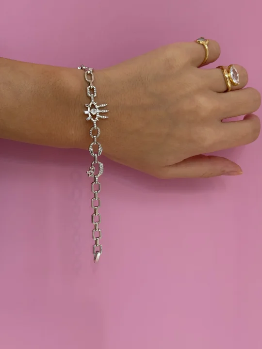 Silver Göz Detaylı Bileklik