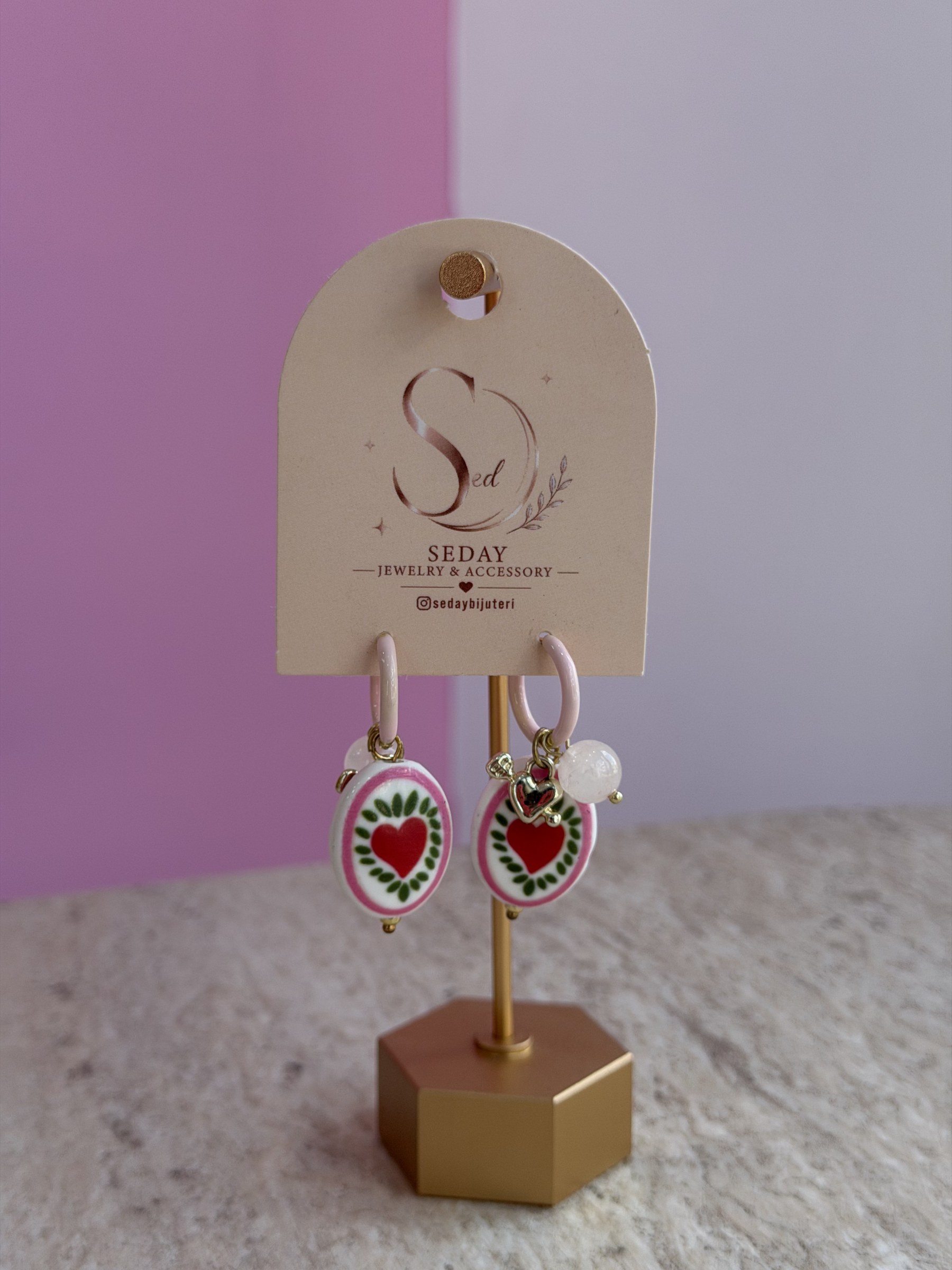 Kalpli Charm Küpe